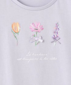 ANY KIDS フラワー スパンコール Tシャツ