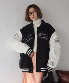 WEGO 【25年秋冬新作/ユニセックス着用ITEM/SMLサイズ展開】メルトンワッペンスタジャン