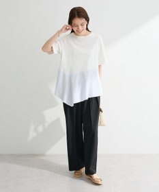 Green Parks 華やぎカットソー（アシメヘム）