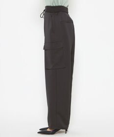 uncrave 【洗濯機洗い可】サテン イージーカーゴパンツ（uncrave WHITE）