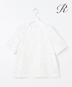 23区 L 【R(アール)】リネンエンブロイダリー ブラウス