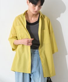 AMERICAN HOLIC イージーケア+接触冷感Wポケットオーバーシャツ