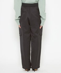 uncrave 【洗濯機洗い可】サテン イージーカーゴパンツ（uncrave WHITE）