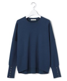 ICB 【洗える】 シルキーウールダブルフェイス ニットプルオーバー