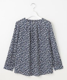 自由区 【カタログ掲載・セットアップ対応・洗える】ジオメトリックフラワードットプリント ブラウス