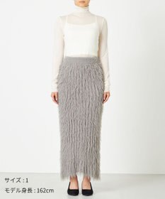 NAVE 【ReNAVE・洗える】メルティーシャギーニット スカート