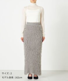 NAVE 【ReNAVE・洗える】メルティーシャギーニット スカート