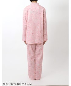 Wing パジャマ 長袖 長ズボン 綿混(本体) あったか レディース EP6015 ウイング／ワコール