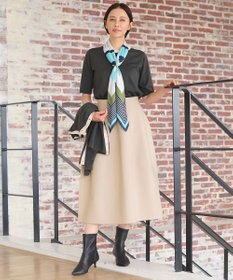 自由区 S 【アンサンブル対応・洗える】ウールシルク5分袖 ニット