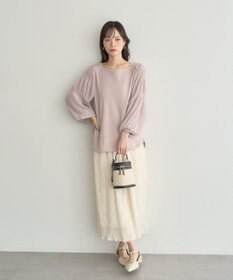 earth music&ecology マジョリカプリーツプルオーバー