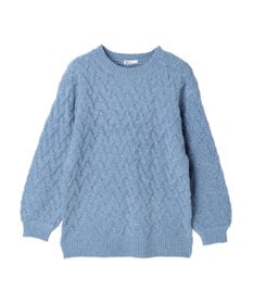 CRAFT STANDARD BOUTIQUE 洗えるモールケーブルニットチュニック