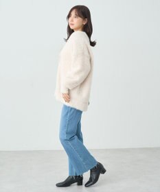 earth music&ecology ロングシャギーカーディガン