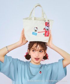 OP／FILA 【Ocean Pacific×ハローキティ】キャンバスミニトートバッグ