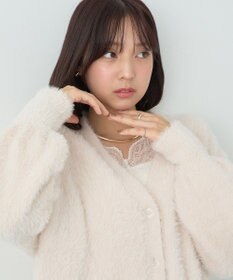 earth music&ecology ロングシャギーカーディガン