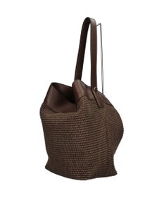 INTER-CHAUSSURES 【LORISTELLA】ワンハンドル異素材コンビネーション巾着バッグ