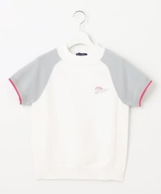 23区GOLF 【WOMEN】【ウォッシャブル】バイカラー モックネック ニット