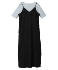 earth music&ecology ＳＥＴ２点配色キャミワンピース＋メローインナー