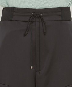 uncrave 【洗濯機洗い可】サテン イージーカーゴパンツ（uncrave WHITE）