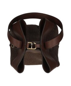 INTER-CHAUSSURES 【LORISTELLA】ワンハンドル異素材コンビネーション巾着バッグ