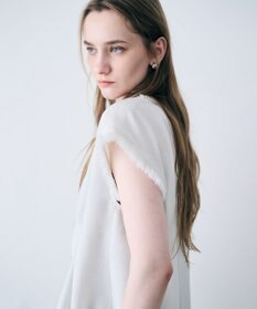 uncrave リネンライクツイル ジレブラウス