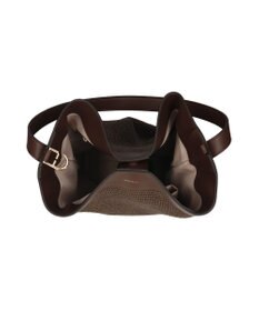 INTER-CHAUSSURES 【LORISTELLA】ワンハンドル異素材コンビネーション巾着バッグ