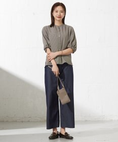 J.PRESS LADIES L 【洗える】4ozライトデニム ワイド パンツ