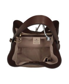 INTER-CHAUSSURES 【LORISTELLA】ワンハンドル異素材コンビネーション巾着バッグ