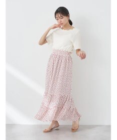 earth music&ecology ちょっとレトロなティアードスカート