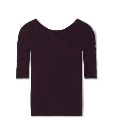 Chacott 【ノーソーイングニット】カップ付きバレリーナネックトップ