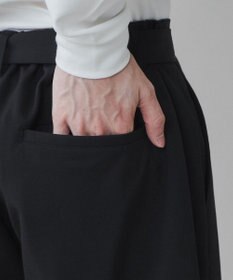 WEGO トロミ　ベルト付きワイドスラックス