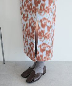 CRAFT STANDARD BOUTIQUE フラワープリントスリットロングスカート