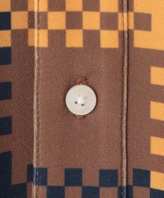 23区GOLF 【MEN】【吸水速乾・UVケア】 チェック柄プリント 長袖シャツ