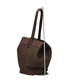 INTER-CHAUSSURES 【LORISTELLA】ワンハンドル異素材コンビネーション巾着バッグ