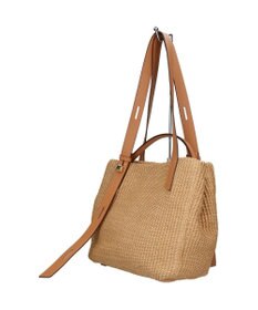 INTER-CHAUSSURES 【LORISTELLA】ラフィアデイリー トートバッグレザーハンドル