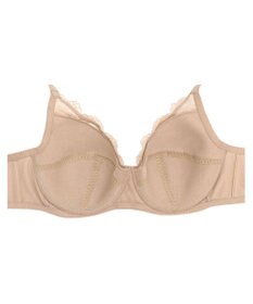 WACOAL ブラジャー フルカップブラ 上胸にフィット 外付けワイヤー ラクなつけごこち 綿混素材(バック) まるみのあるナチュラルシルエット 【EverChic】 レディース BRB284 /ワコール