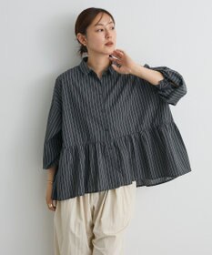 CRAFT STANDARD BOUTIQUE ペプラム長袖ブラウス