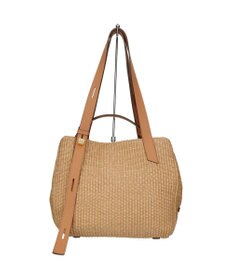 INTER-CHAUSSURES 【LORISTELLA】ラフィアデイリー トートバッグレザーハンドル