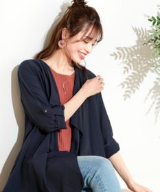 Tiaclasse L 【洗える】軽さが魅力のドレープコート