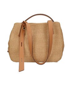 INTER-CHAUSSURES 【LORISTELLA】ラフィアデイリー トートバッグレザーハンドル