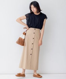 23区 【洗える】チュールコンビジャージー シアー カットソー