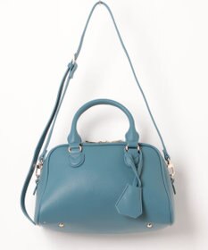 UNBILLION カシュカシュ cachecache / シボフェイクレザー2wayボストンバッグ