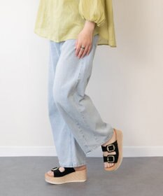 INTER-CHAUSSURES 【Oh my Sandals】ダブルバックル厚底ウエッジサンダル