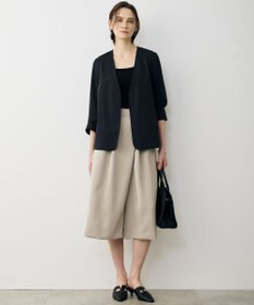 ICB L ワッシャーダルサテン ニーショーツ