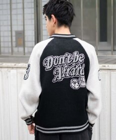 WEGO 【ユニセックス着用ITEM/MLサイズ展開】ジャガードニットスタジャン