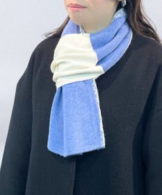 MOONBAT 【カシミヤ100%】両面使える ニットジャガードマフラー