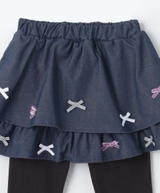 ANY KIDS デニム ニット スカッツ