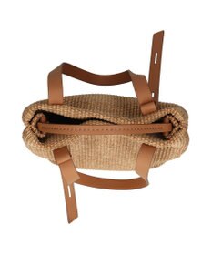 INTER-CHAUSSURES 【LORISTELLA】ラフィアデイリー トートバッグレザーハンドル