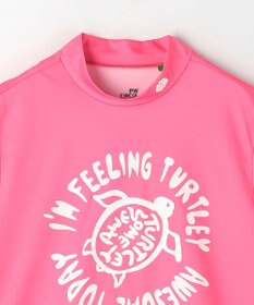 PW CIRCULUS 【WOMEN】SEA TURTLE メッシュコンビモックネックT ゴルフウェア レディース