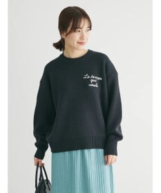 Green Parks 刺繍ロゴニットプルオーバー