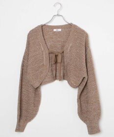 WEGO リボンニットボレロ